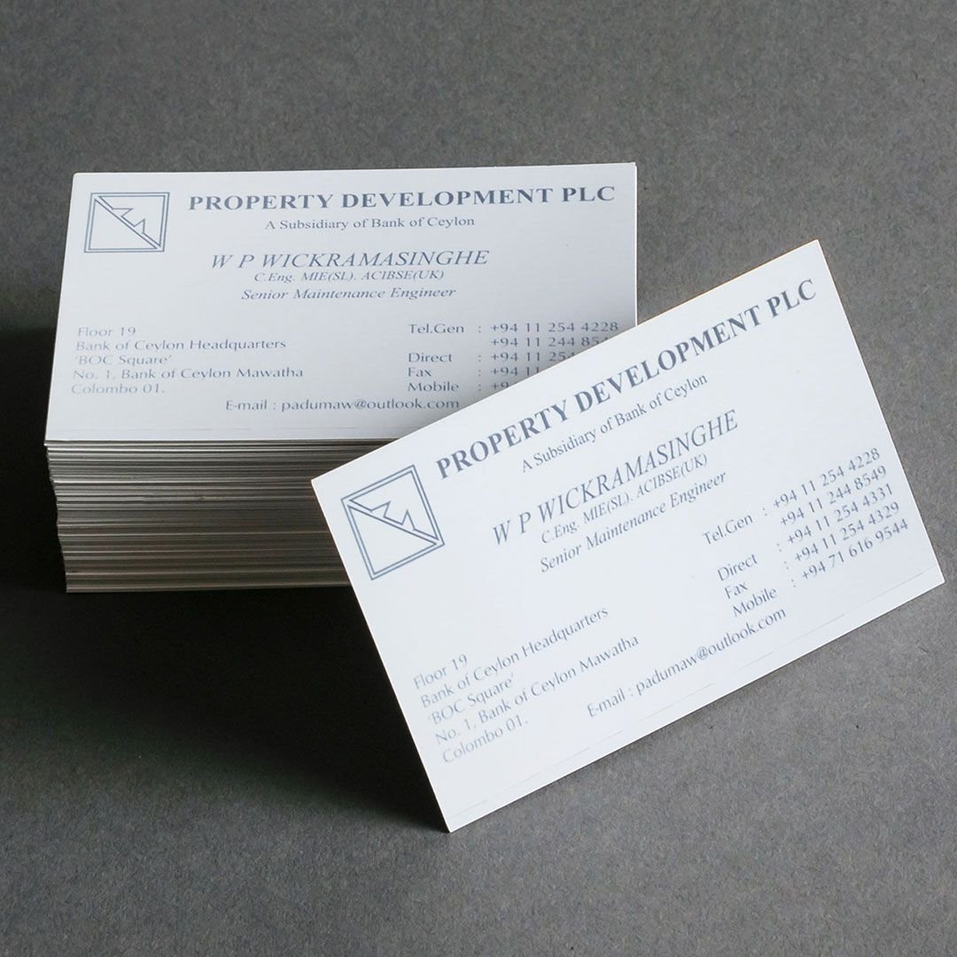 Property Business Card Printing in Sri lanka